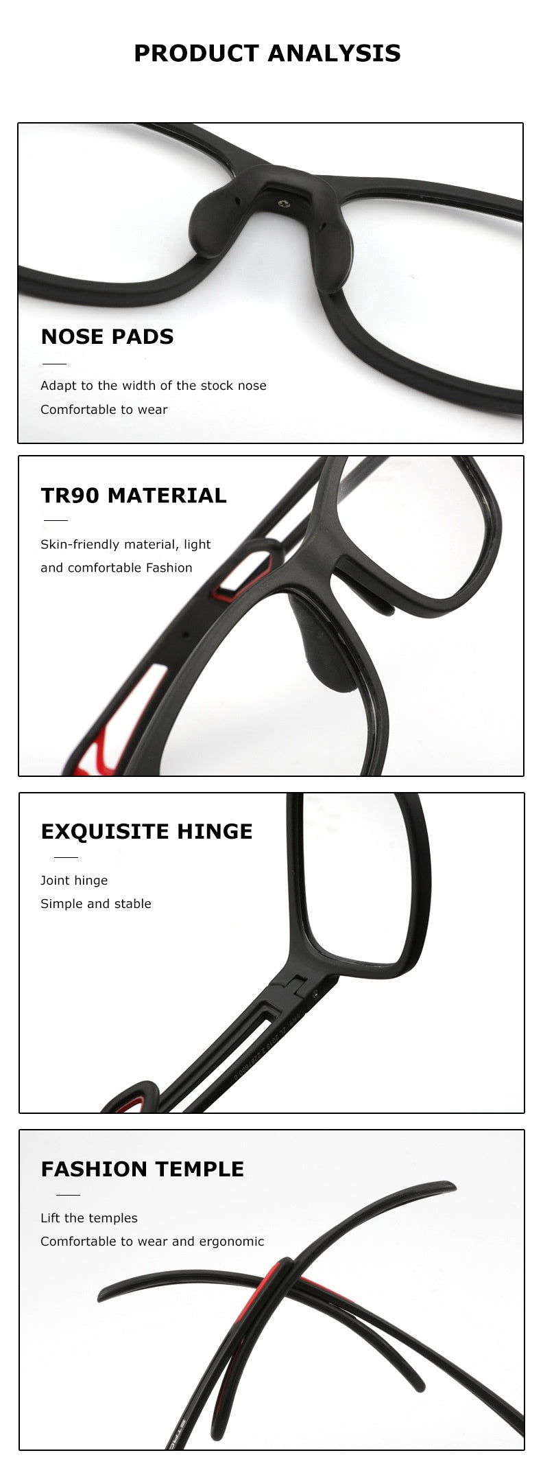 Chashma Ochki Unisex Full Rim Square Tr 90 Titanium Sport Eyeglasses 1927 — view 9 | Chashma Ochki at FuzWeb