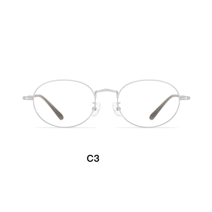 Gmei Optical 58301 unisex oval alloy prescription eyeglasses — view 5