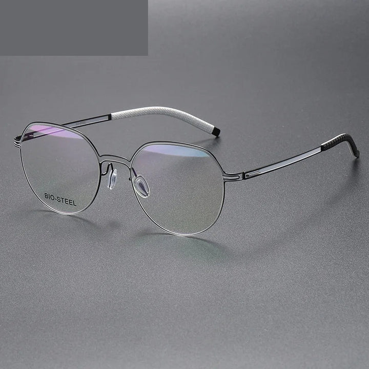 Chashma Ottica Unisex Full Rim Titanium Prescription Eyeglasses 460