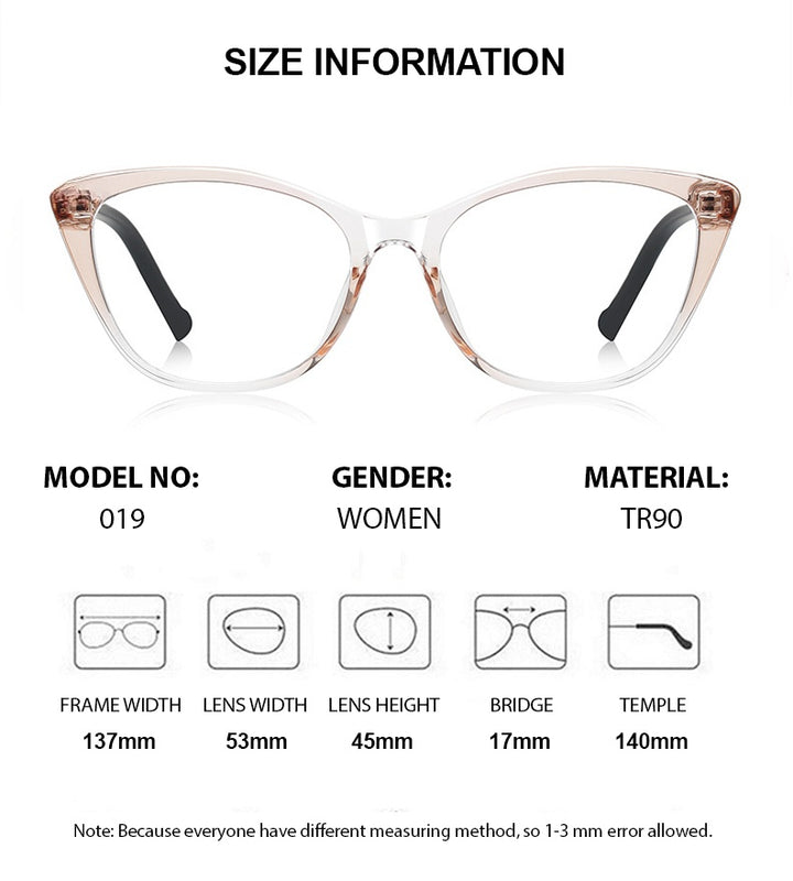 Chashma Womens Full Rim Square Cat Eye Tr 90 Titanium Eyeglasses 52019 — view 1 | Chashma at FuzWeb