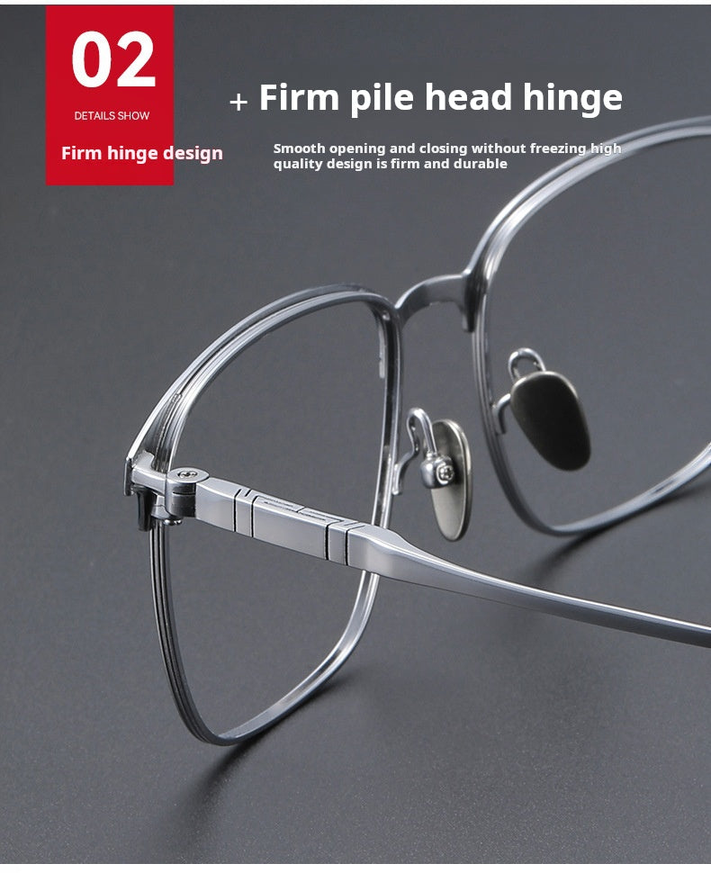 Momoja Unisex Full Rim Big Square Tr 90 Titanium Eyeglasses 770806 — view 2 | Momoja at FuzWeb