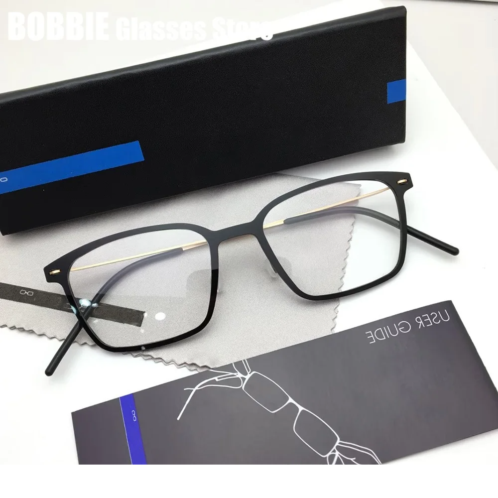 Bobbie Unisex Full Rim Square Titanium Acetate Eyeglasses 956536