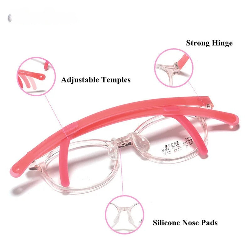 Chashma Unisex Childrens Full Rim Round Tr 90 Titanium Eyeglasses 5028 — view 10 | Chashma at FuzWeb