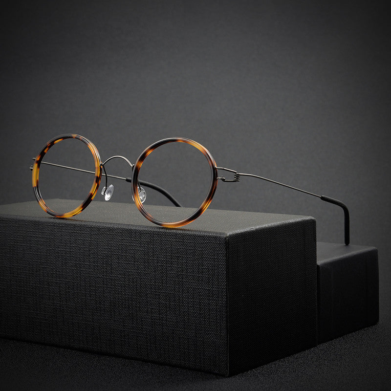 Aimee Womens Full Rim Round Titanium Acetate Eyeglasses 13847 — view 1 | Aimee at FuzWeb