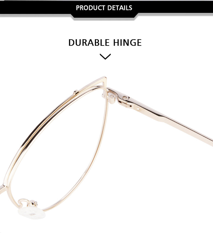Kansept Womens Full Rim Oval Cat Eye Alloy Reading Glasses 791571 — view 1 | Kansept at FuzWeb