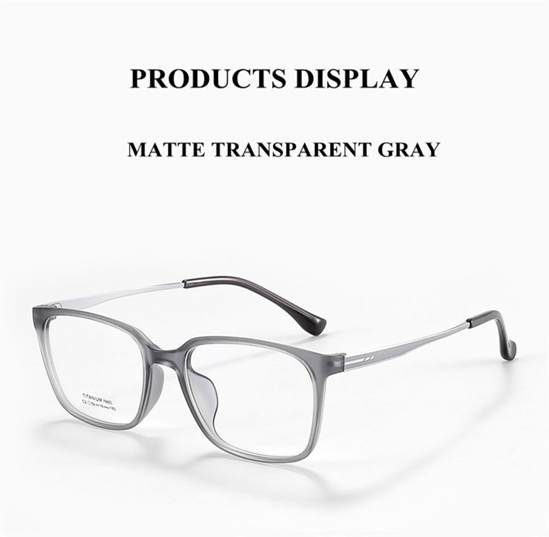 Summer Flower Unisex Full Rim Square Tr 90 Titanium Eyeglasses 66014 — view 2 | Summer Flower at FuzWeb