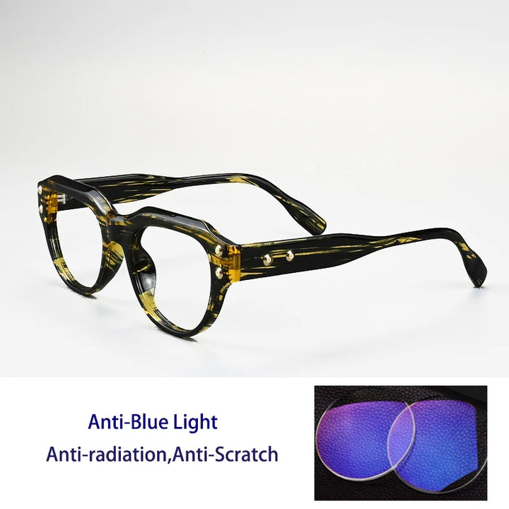 Kocolior Unisex Full Rim Oval Tr 90 Photochromic Reading Glasses 671027.