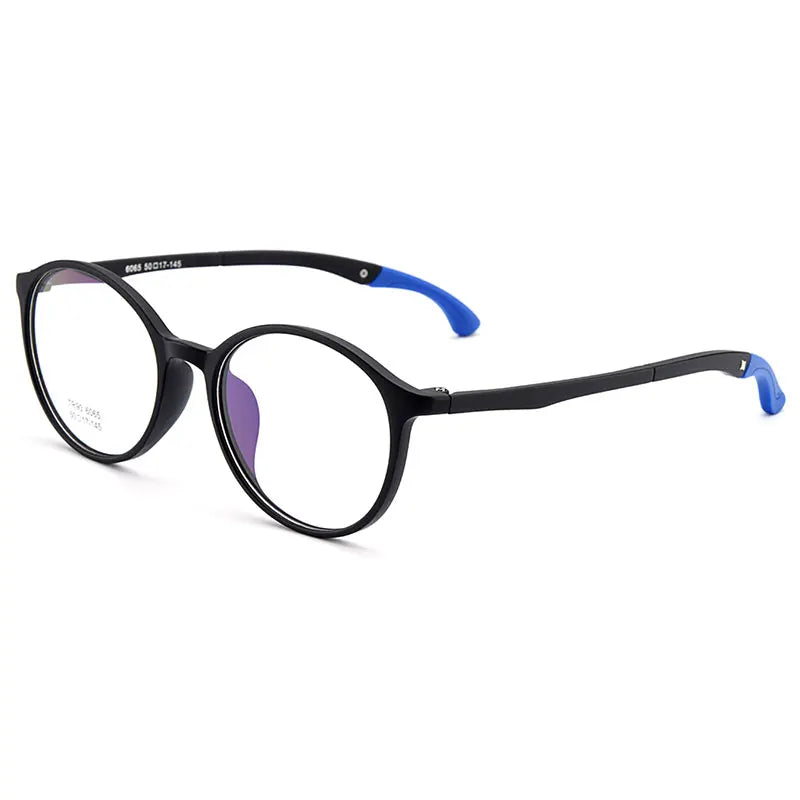 Gmei Unisex Eyeglasses Ultra-Light Tr90 Plastic Round M6065 — view 11 | Gmei Optical at FuzWeb