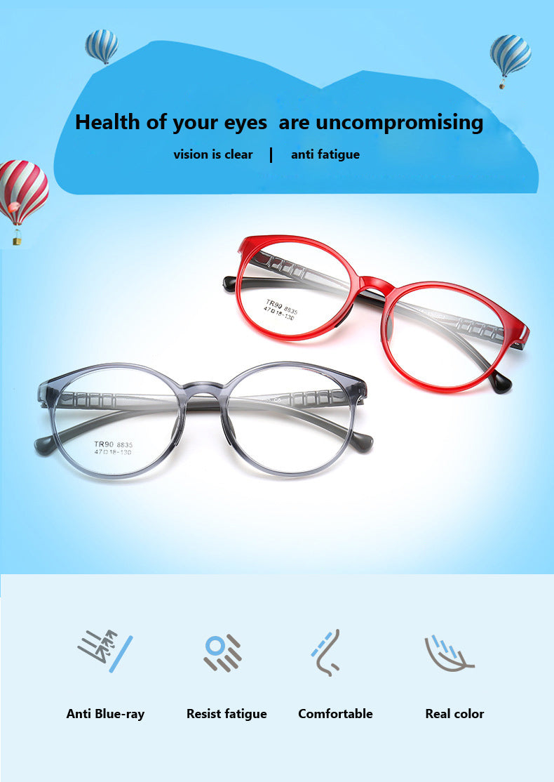 Oveliness Childrens Unisex Full Rim Round Tr90 Titanium Eyeglasses 8835 — view 1 | Oveliness at FuzWeb