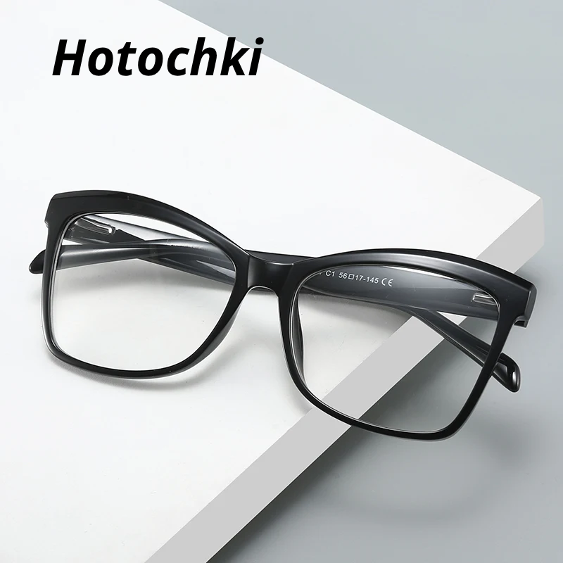 Hotochki Women's Full Rim Square Tr 90 Alloy Eyeglasses 320146