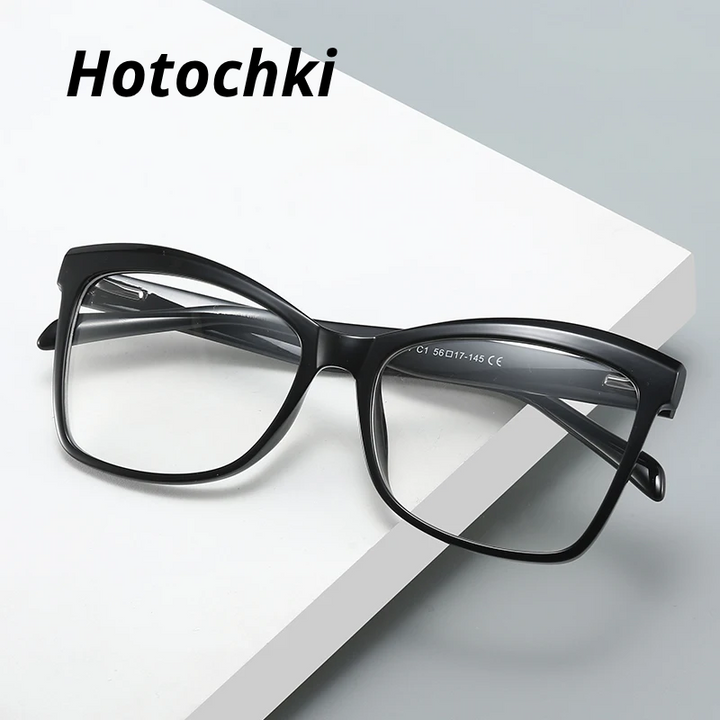 Hotochki Women's Full Rim Square Tr 90 Alloy Eyeglasses 320146