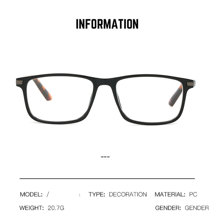 Kocolior Womens Full Rim Square Tr 90 Alloy Photochromic Reading Glasses 722223 — view 1 | Kocolior at FuzWeb