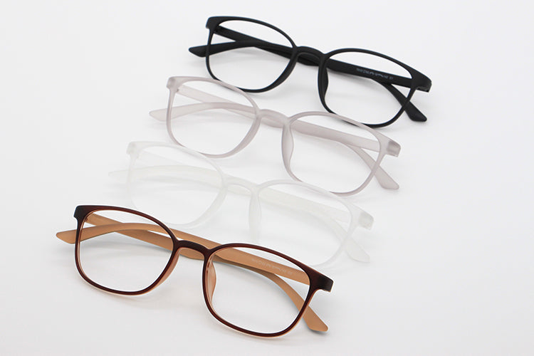 Unisex Full Rim Rectangular TR-90 Titanium Frame Eyeglasses My7010.