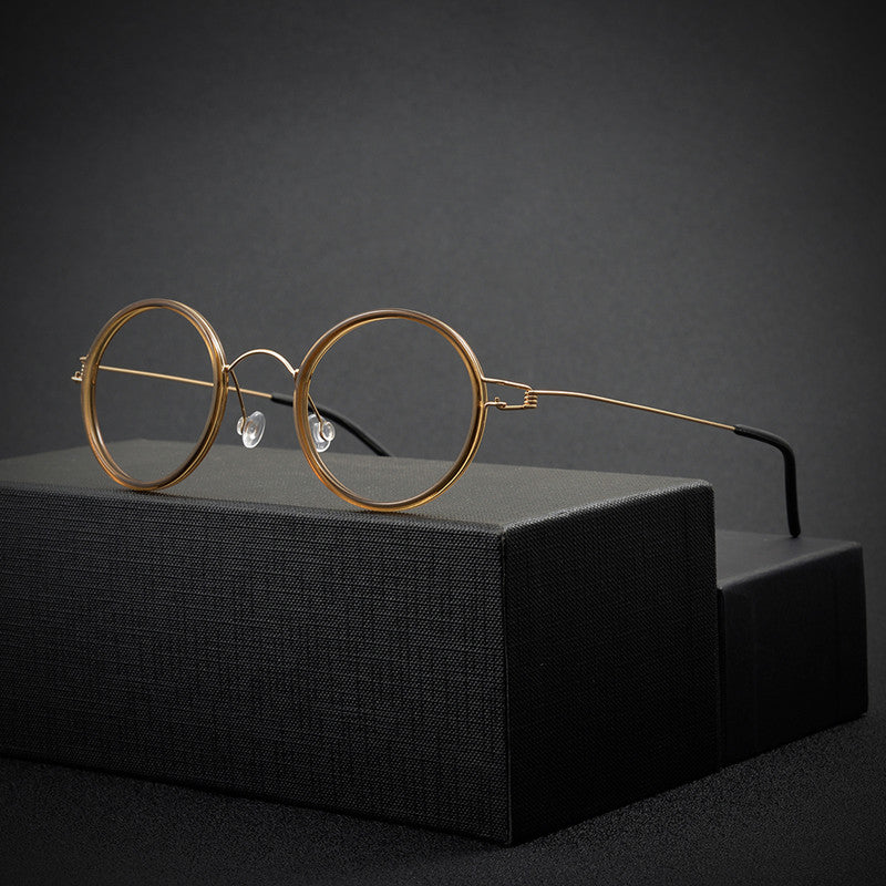 Aimee Womens Full Rim Round Titanium Acetate Eyeglasses 13847 — view 2 | Aimee at FuzWeb