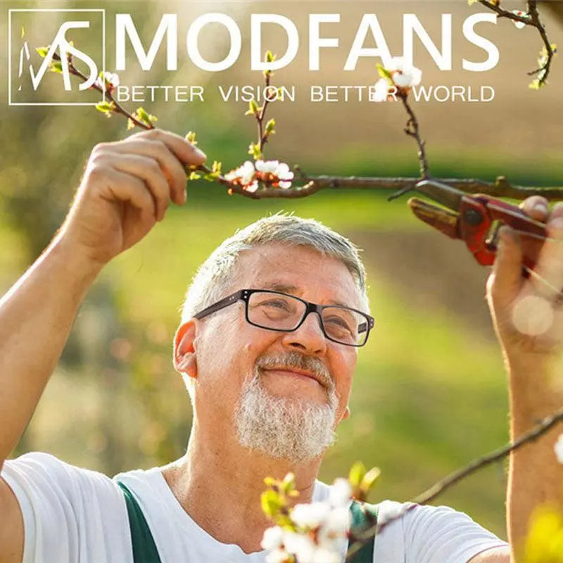 Modfans Unisex Full Rim Rectangle Polycarbonate Reading Glasses R0341 — view 3 | Modfans at FuzWeb