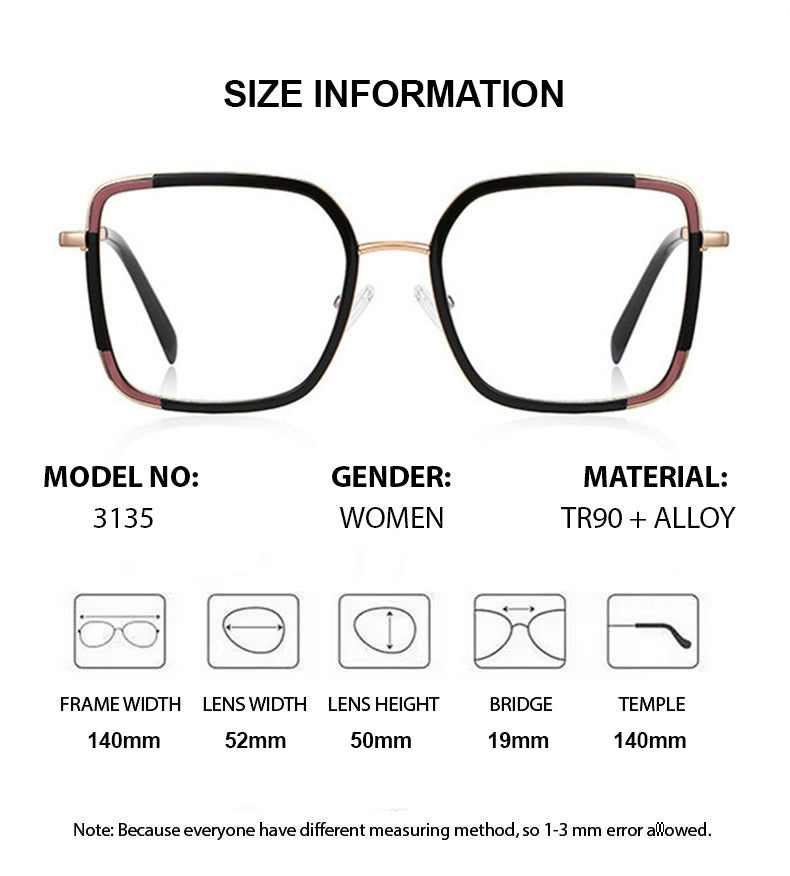 Summer Flower Womens Full Rim Square Tr 90 Titanium Eyeglasses 31354 — view 1 | Summer Flower at FuzWeb