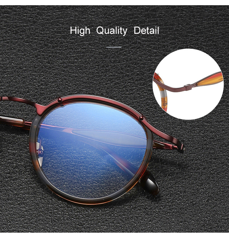 Krasivyy Unisex Full Rim Oval Round Titanium Acetate Eyeglasses 46062 — view 2 | Krasivyy at FuzWeb