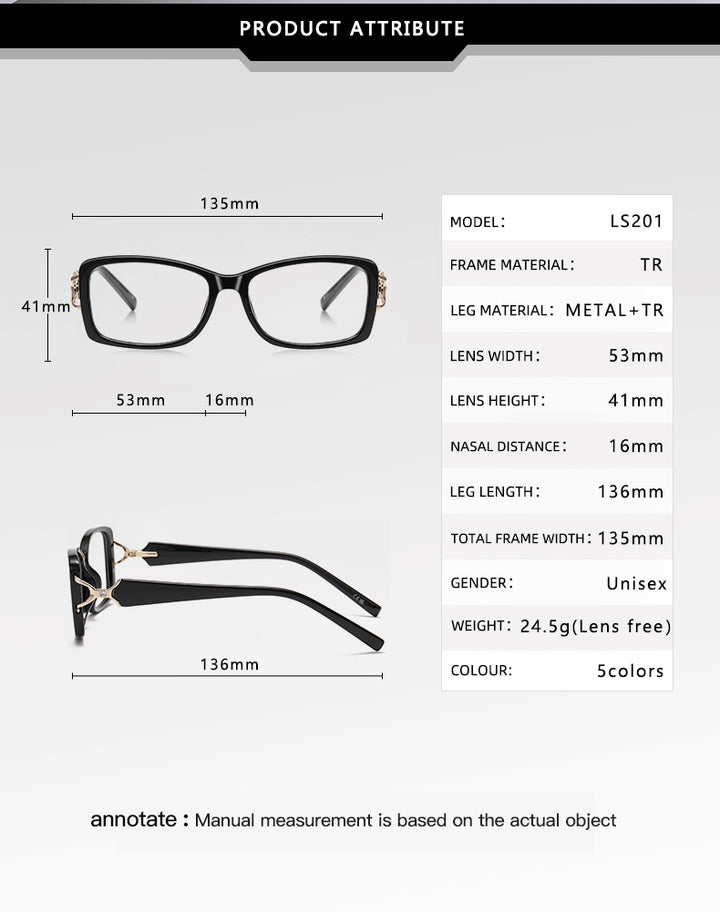 Vicky Womens Full Rim Square Tr 90 Titanium Eyeglasses 313201 — view 1 | Vicky at FuzWeb