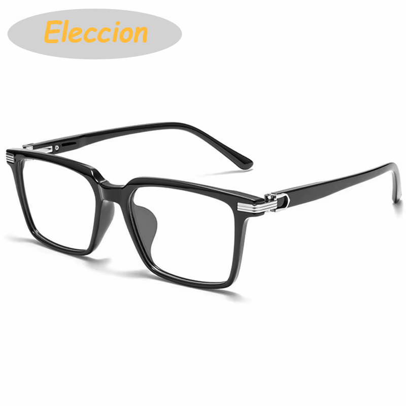 Eleccion Unisex Full Rim Square Tr 90 Titanium Eyeglasses 946688