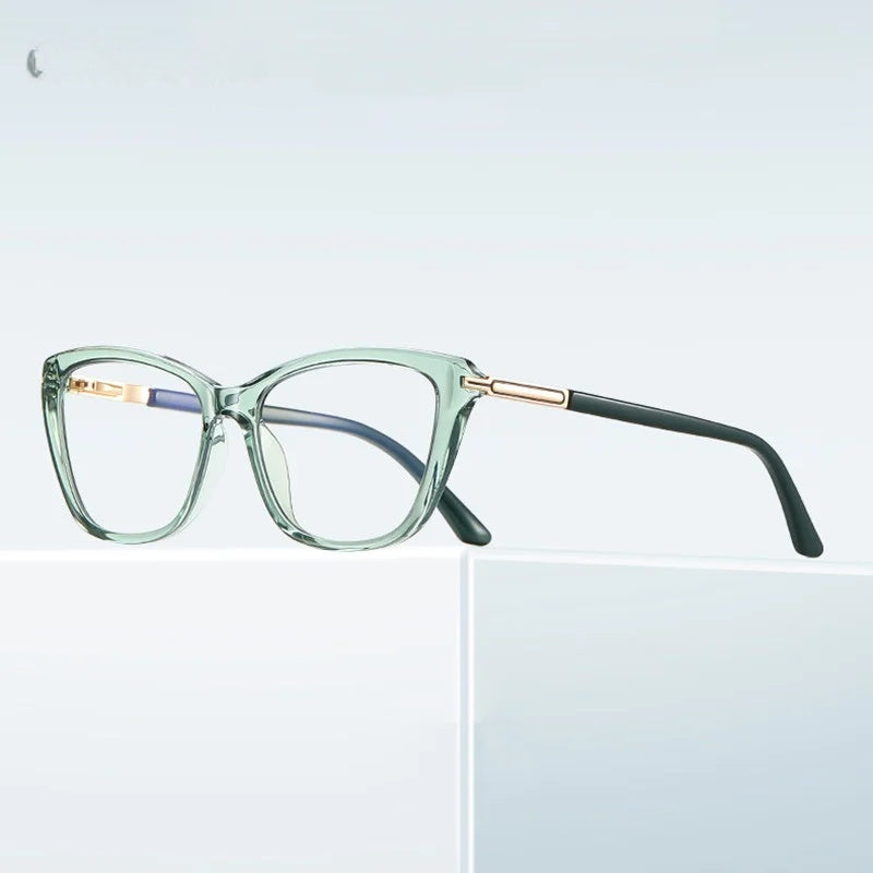 Chashma Ochki Womens Full Rim Cat Eye Tr 90 Titanium Eyeglasses 22334 — view 1 | Chashma Ochki at FuzWeb