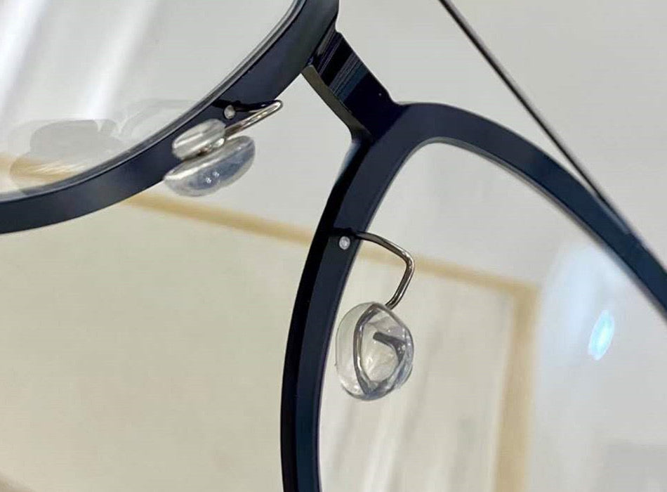 Aimee Unisex Full Rim Oval Double Bridge Titanium Eyeglasses 46547 — view 1 | Aimee at FuzWeb