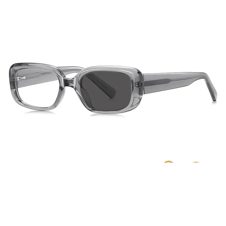 Kocolior Unisex Full Rim Square Acetate Photochromic Reading Glasses 412241.