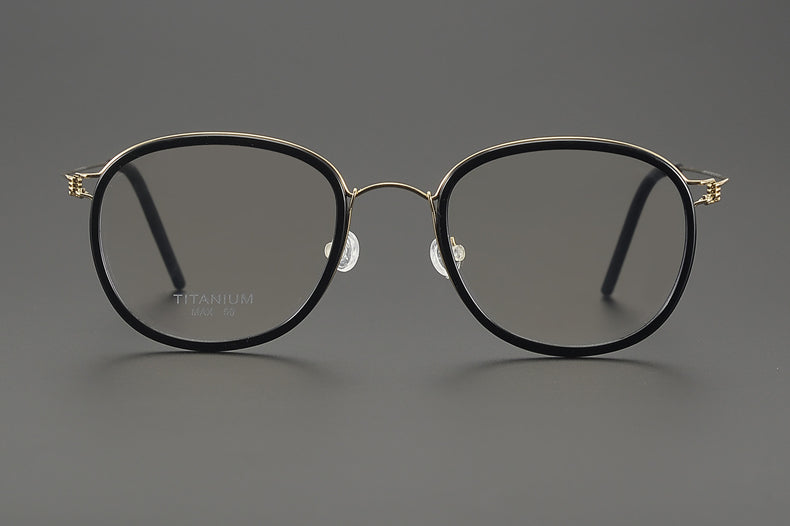 Aimee Unisex Full Rim Square Polygon Square Titanium Eyeglasses 369124 — view 2 | Aimee at FuzWeb