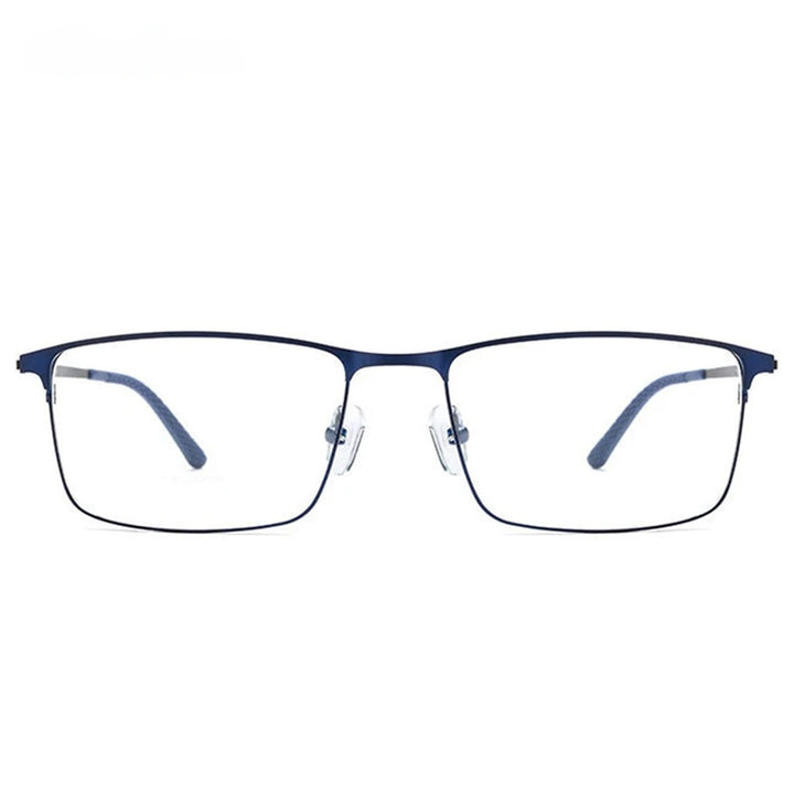 Chashma Ochki Mens Full Rim Square Titanium Alloy Eyeglasses 9847 — view 8 | Chashma Ochki at FuzWeb