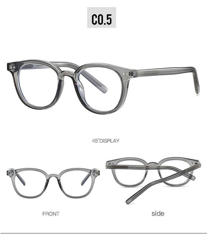 Kocolior Unisex Full Rim Oval Tr 90 Photochromic Reading Glasses 28005.