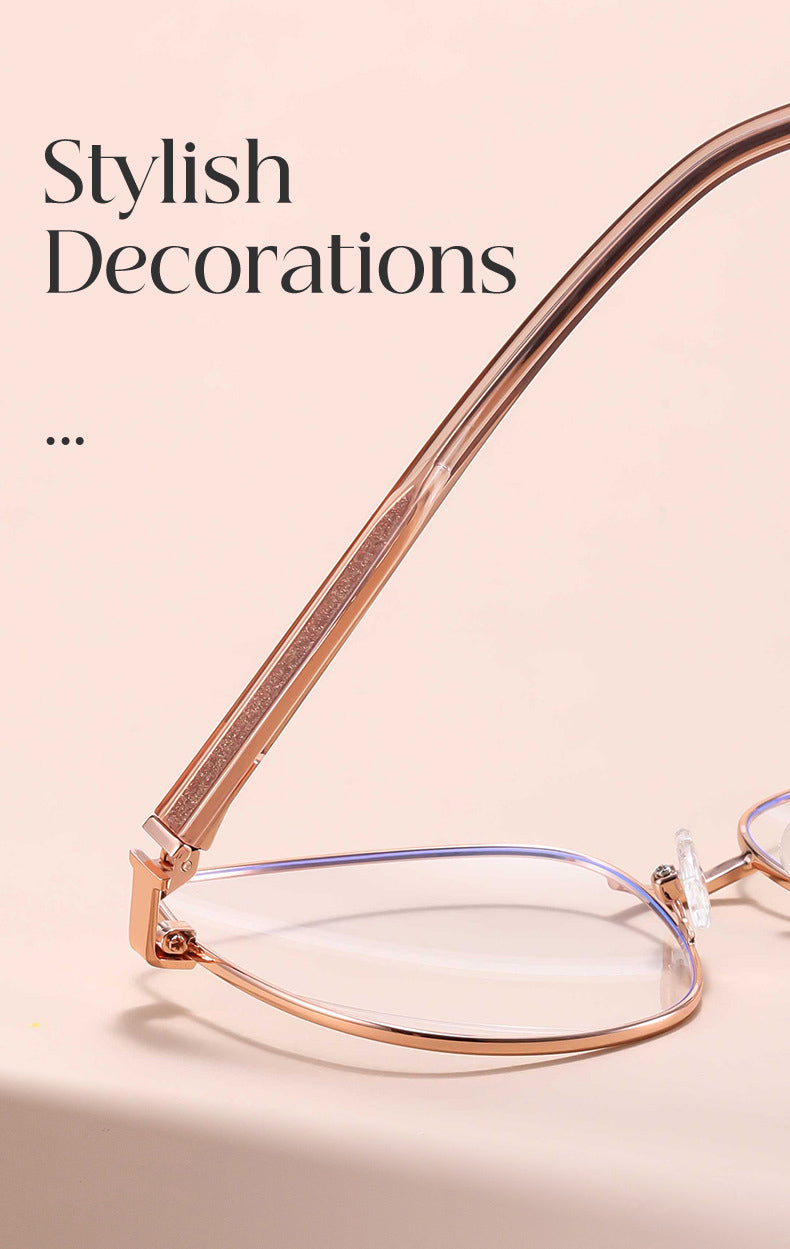 Kansept Womens Full Rim Oval Cat Eye Tr 90 Alloy Reading Glasses 68002 — view 2 | Kansept at FuzWeb