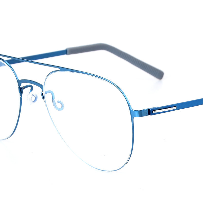Aimee Womens Full Rim Oval Double Bridge Titanium Eyeglasses 488005 — view 2 | Aimee at FuzWeb
