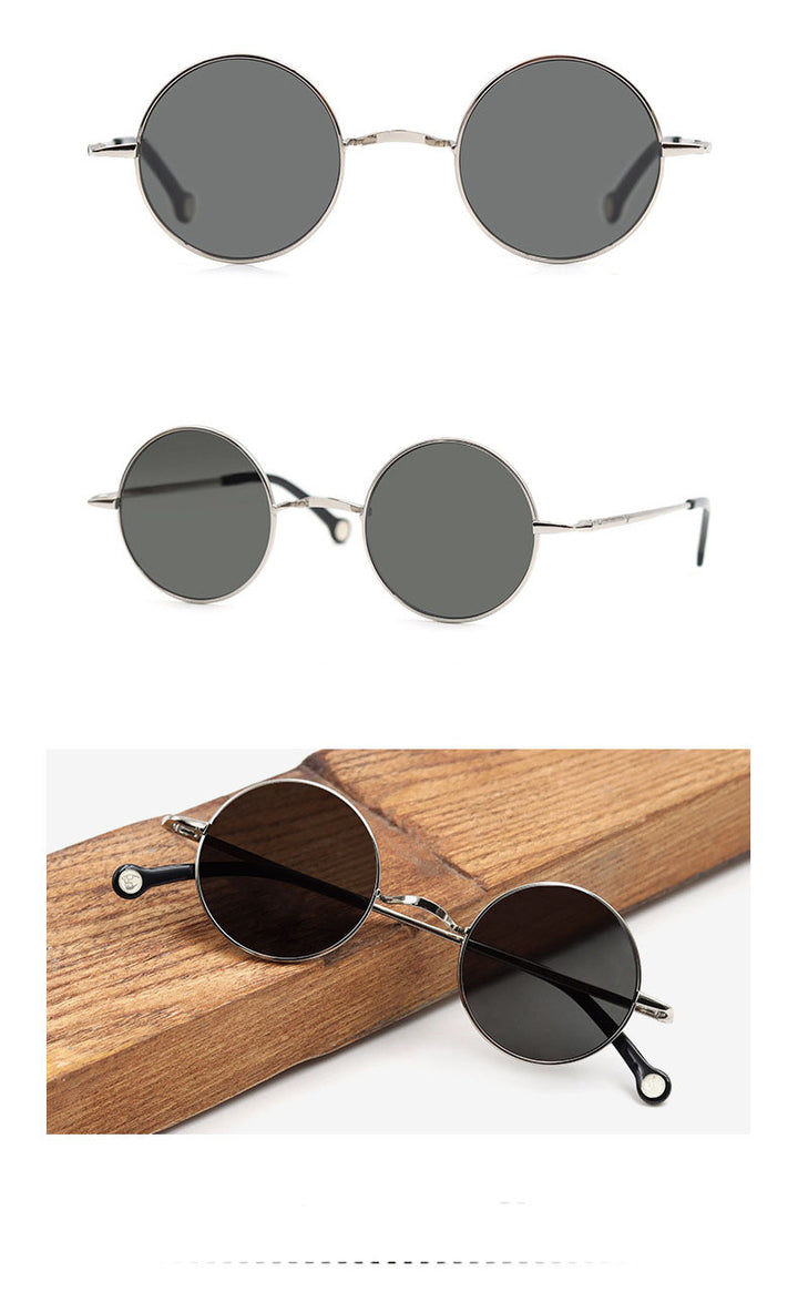 Hdcrafter Unisex Full Rim Round Alloy Polarized Sunglasses Ps7087s — view 8 | Hdcrafter Sunglasses at FuzWeb