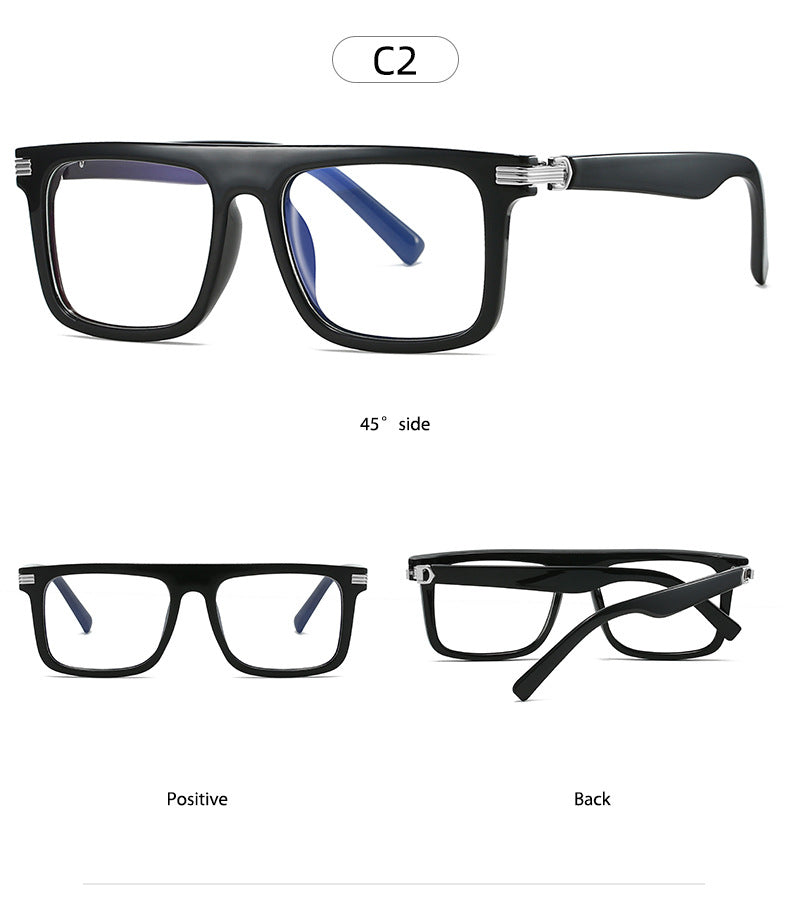 Kocolior 226100 Unisex Full Rim Square Brow Line PC Frames FuzWeb