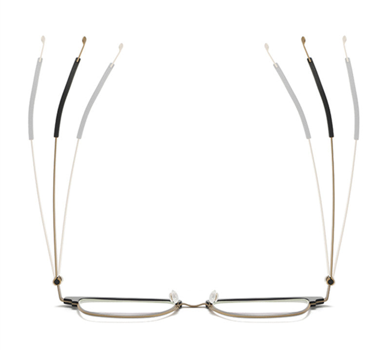 Aimee Unisex Full Rim Square Screwless Titanium Eyeglasses 69835 — view 1 | Aimee at FuzWeb