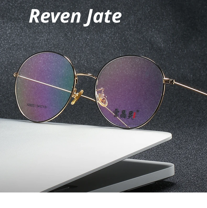 Reven Jate Women's Full Rim Oval Round Alloy Eyeglasses 662023