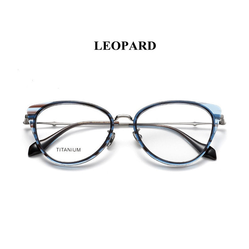 Chashma Unisex Full Rim Oval Acetate Titanium Eyeglasses 881660.