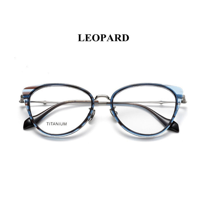 Chashma Unisex Full Rim Oval Acetate Titanium Eyeglasses 881660.