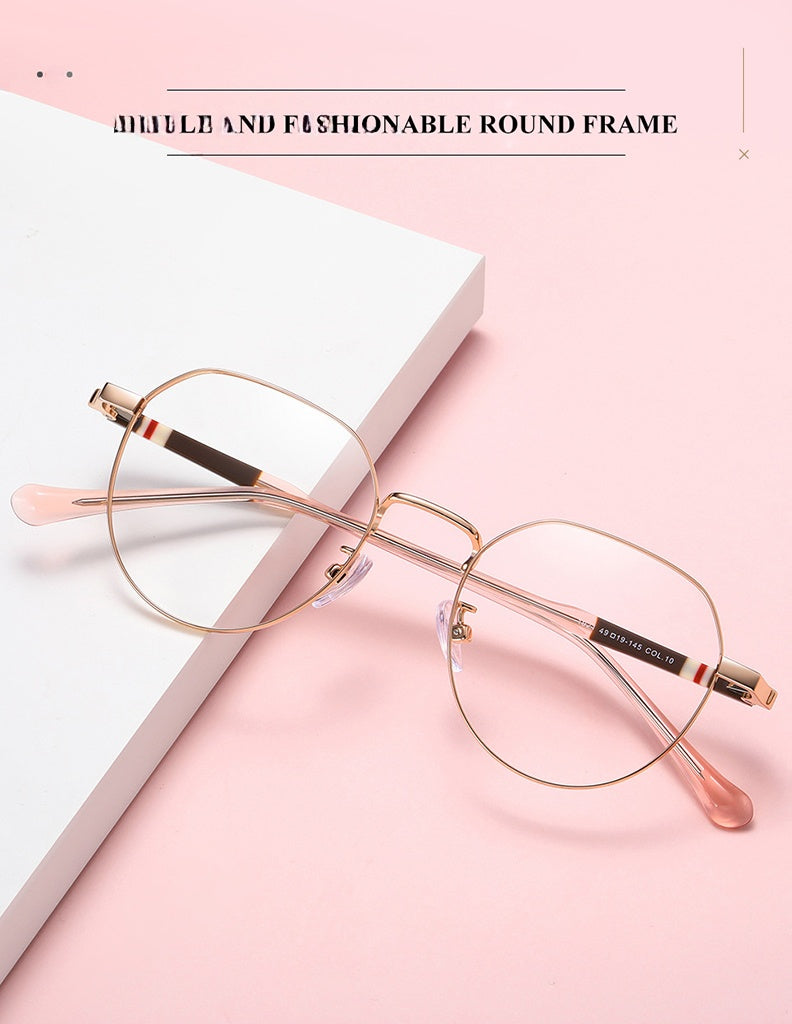 Chashma Unisex Full Rim Round Stainless Steel Frame Eyeglasses 1921 — view 2 | Chashma at FuzWeb