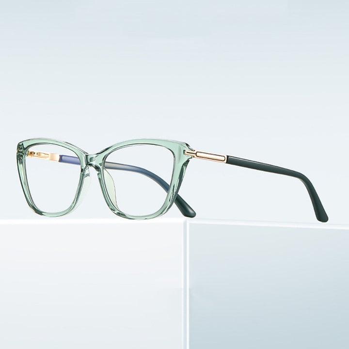 Chashma Womens Full Rim Cat Eye Tr 90 Titanium Eyeglasses 882233 — view 2 | Chashma at FuzWeb