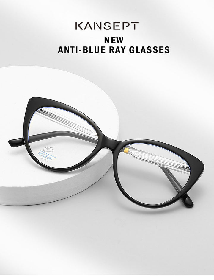 Kansept Womens Full Rim Cat Eye Polycarbonate Eyeglasses 8342 — view 1 | Kansept at FuzWeb