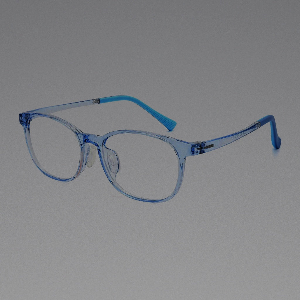 BCLEAR Lightweight Kids Eyeglasses Frame Adjustable Air Nose Pads TR90 Myopia Glasses for Teen Prescription Control Lenses - C 3 blue