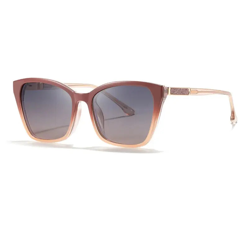 Kansept Unisex Full Rim Square Tr 90 Alloy Reading Glasses Clip On Sunglasses 72005.