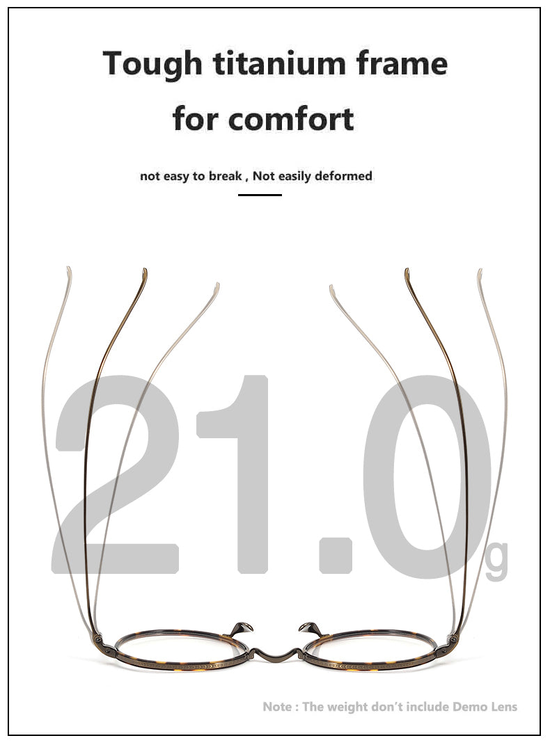 Oveliness Womens Full Rim Flat Top Round Titanium Eyeglasses Clip On Sunglasses 77310 — view 1 | Oveliness at FuzWeb