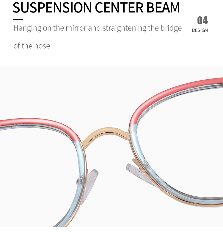 Handoer Womens Full Rim Square Cat Eye Tr 90 Alloy Eyeglasses 82112 — view 5 | Handoer at FuzWeb
