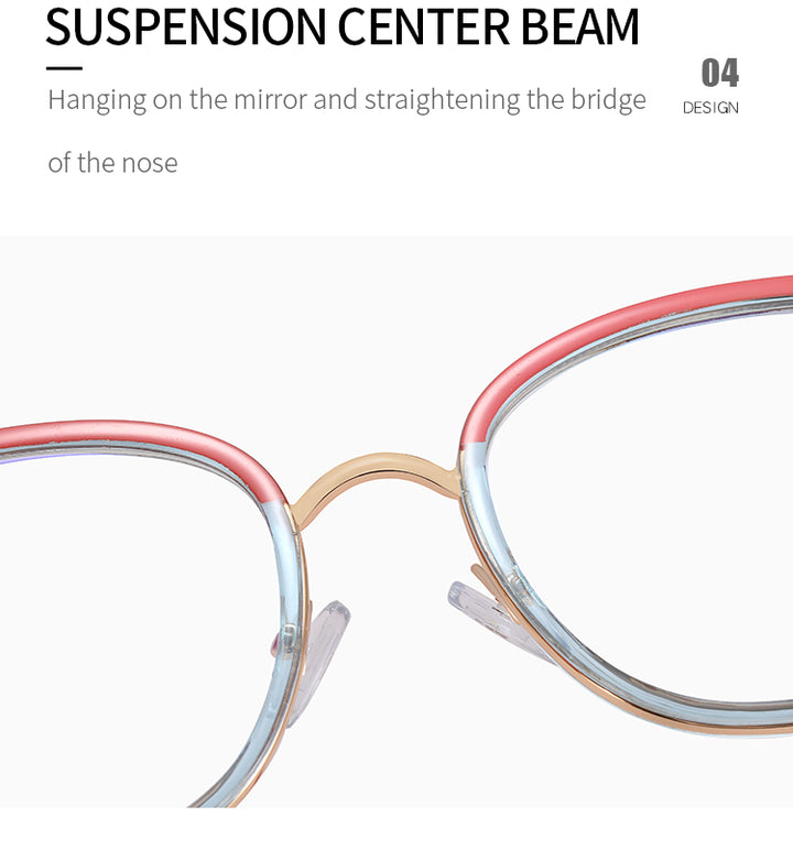 Handoer Womens Full Rim Square Cat Eye Tr 90 Alloy Eyeglasses 82112 — view 5 | Handoer at FuzWeb