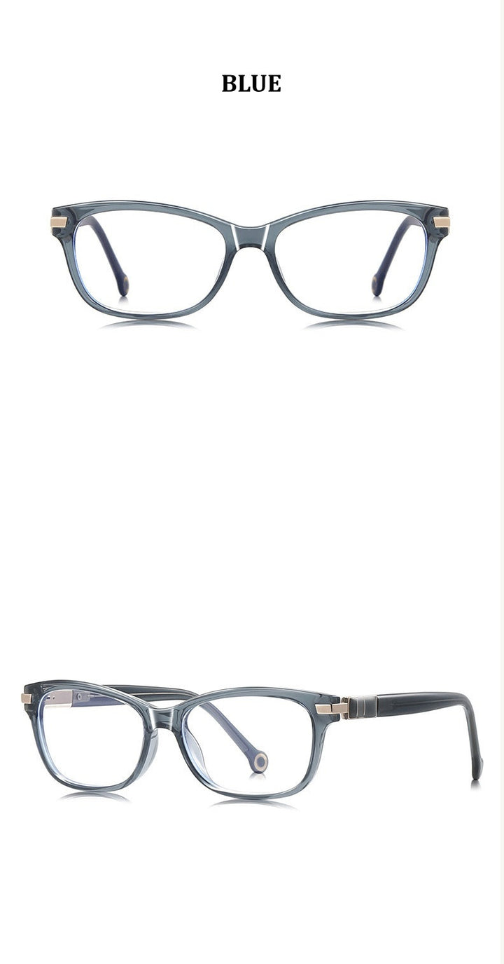 Chashma Ochki Unisex Full Rim Square Tr 90 Alloy Eyeglasses 881220.