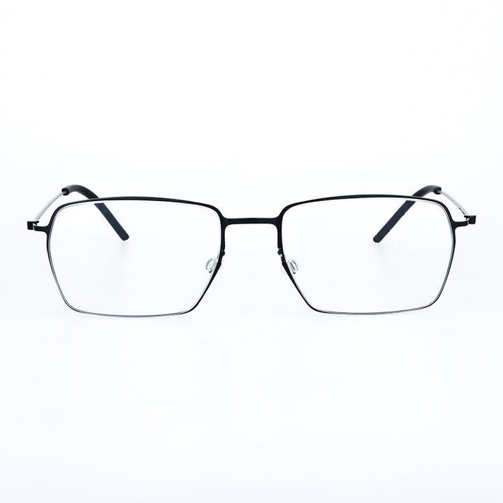 Bobbie 550900 Unisex Square Full Rim Screwless Titanium Frames FuzWeb