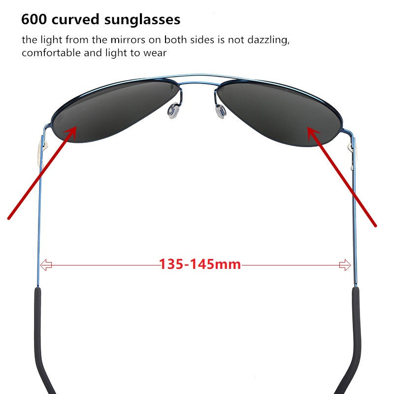 Bobbie 800131 Men’s Screwless Full Rim Square Titanium Sunglasses — view 1 | Bobbie at FuzWeb