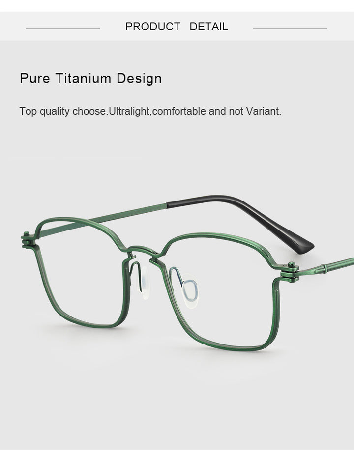 Krasivyy Mens Full Rim Square Titanium Eyeglasses Rlt5898 — view 5 | Krasivyy at FuzWeb