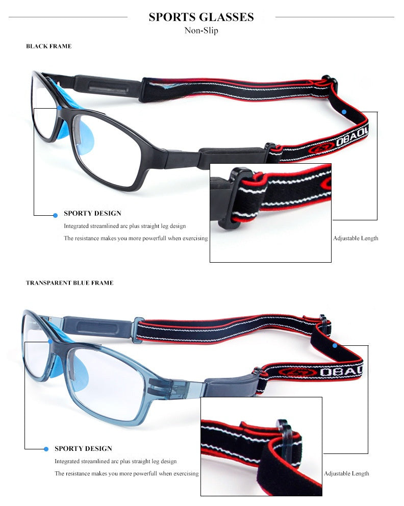Chashma Ottica Unisex Full Rim Square Tr 90 Titanim Sport Goggle Eyeglasses 010.